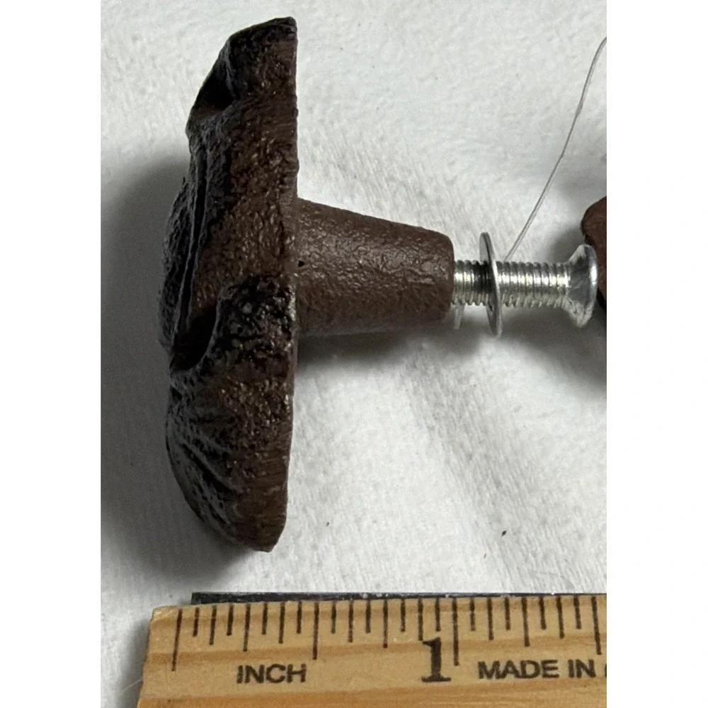 Lot Of 3 New Hobby Lobby Metal Rustic Brown Drawer Pulls Knobs 2.5